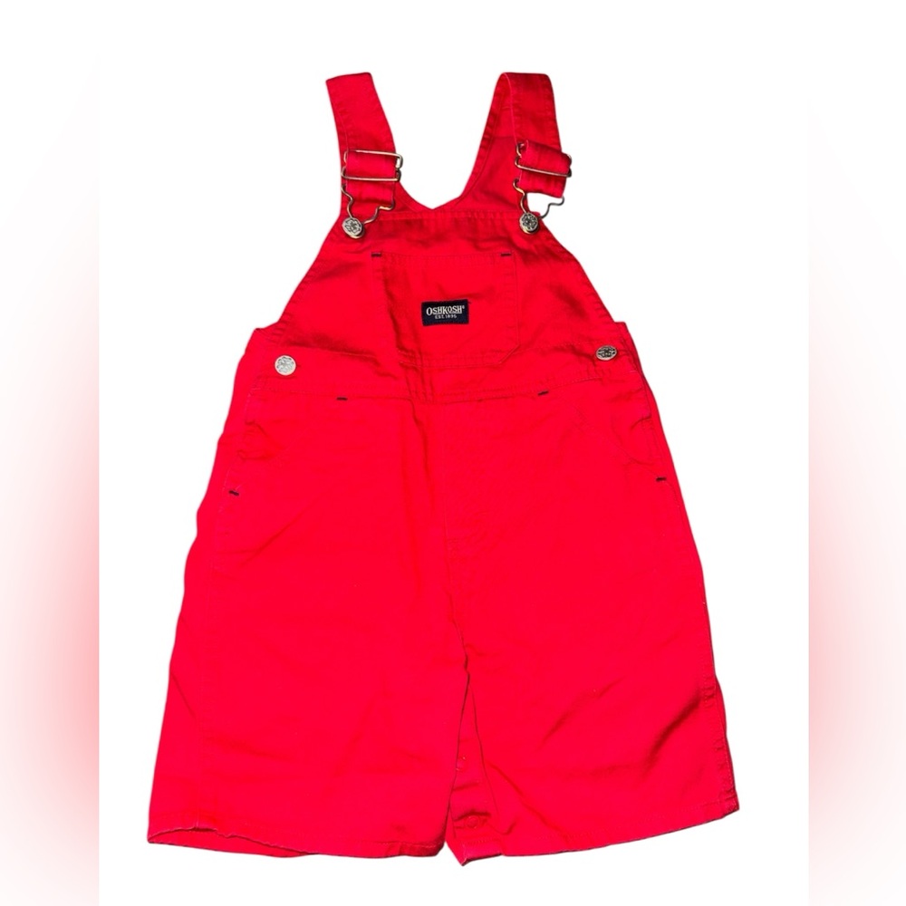 OshKosh B'gosh Vibrant Red Shortalls
